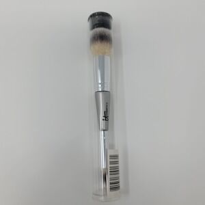 IT Cosmetics Heavenly Luxe Complexion Perfection Dual Ended‎ Brush Silver New
